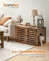 Dulap pentru litiera pisici / casa de toaleta pisici, Feandrea, 80x53x49 cm, PAL, maro rustic