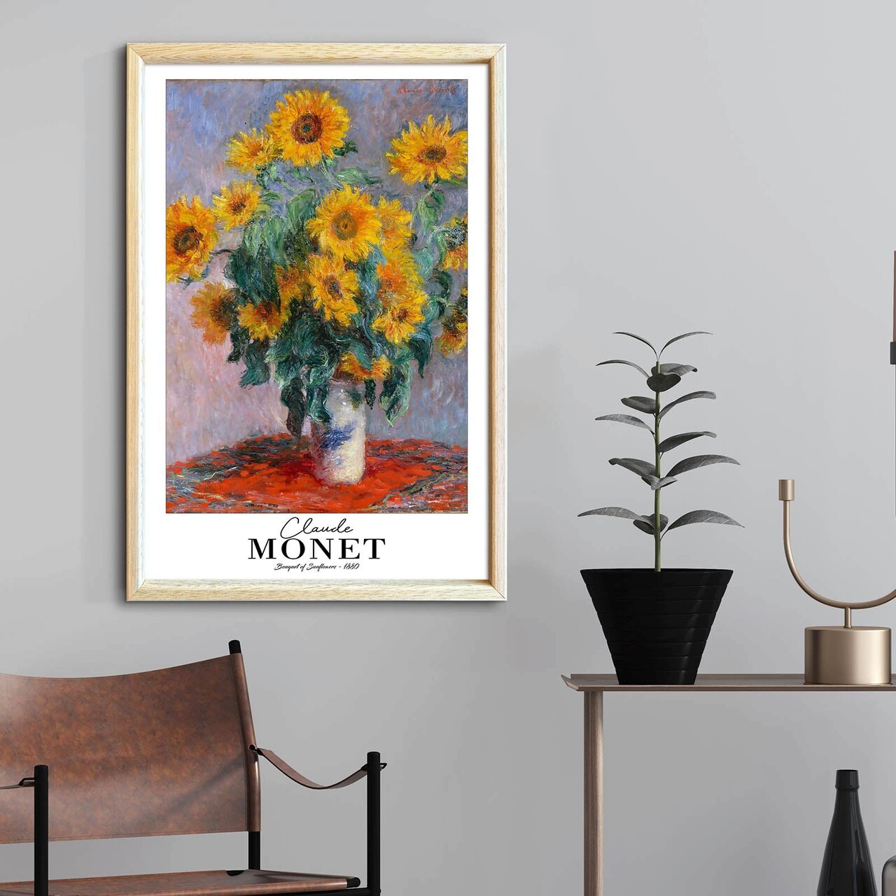 Tablou decorativ, 4262AHSMONET-003, Fundal: 100% MDF (Grosime: 2,7 mm), Multicolor - view 2