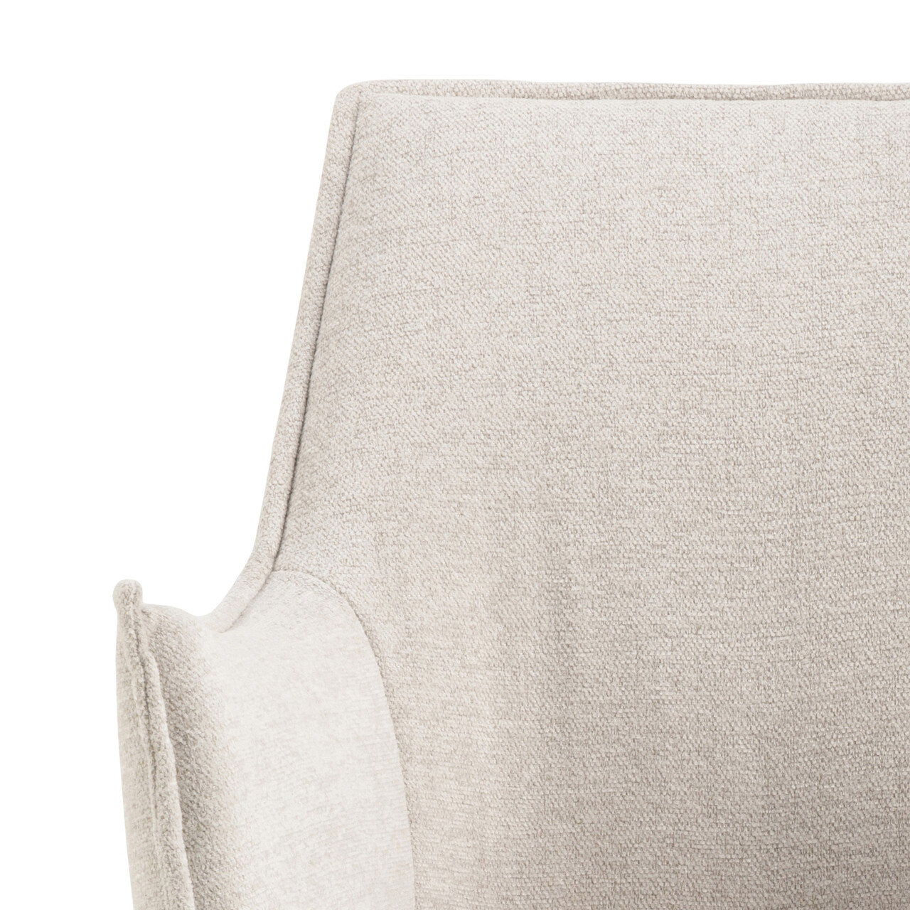 Scaun Bonita, Actona, 56x56x82.5 cm, poliester/otel, bej