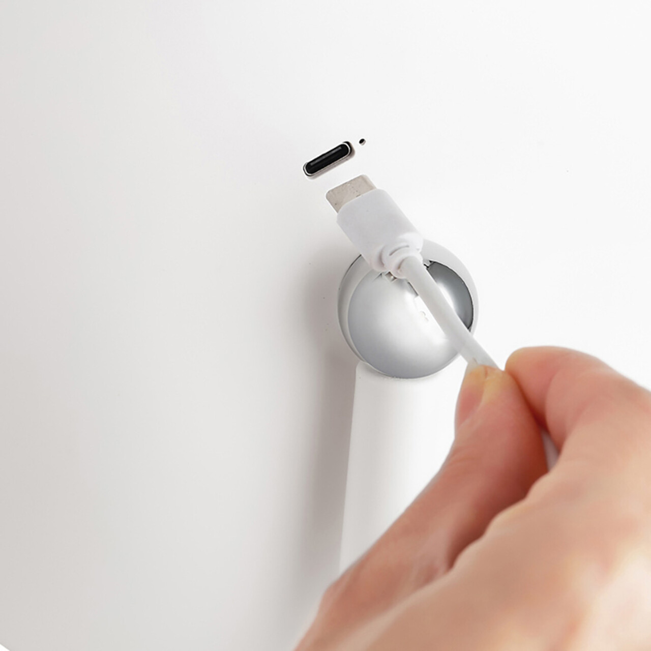 Oglinda cosmetica cu LED-uri, Luigi Ferrero, FR-805M Square, 20x20 cm, rotire 360 grade, 2000mAh - view 7