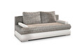 Canapea extensibila 3 locuri ELTAP, Milo, 213x95x90 cm, lemn/poliester, gri/alb