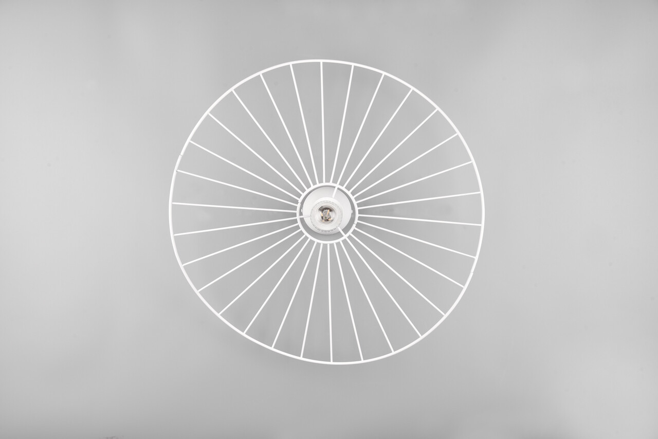 Plafoniera Chapeau, RL, 60x15.4 cm, 40W, 1x E27, metal, alb mat