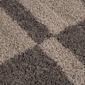 Covor Shaggy Kenya, Taupe line, Decorino, 120x170 cm, polipropilena, gri
