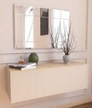 Oglinda decorativa, Siam, Akol, 50x75x2.2 cm, MDF , Alb