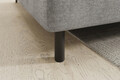 Coltar extensibil stanga 3 locuri ELTAP, LT-03NU, Barea, 208x160x100 cm, lemn/poliester, gri deschis