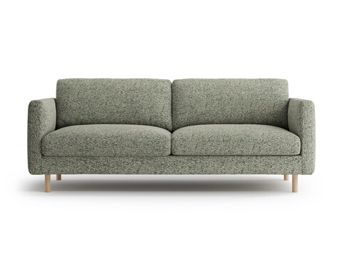 Canapea 3 locuri, Eden, Micadoni, 173x92x90 cm, tesatura structurata, verde muschi melanj