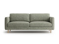 Canapea 3 locuri, Eden, Micadoni, 173x92x90 cm, tesatura structurata, verde muschi melanj