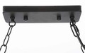 Lustra Rope, Mauro Ferretti, 84 x 20 x 88 cm, 3 x E27, 20W, fier/sfoara, maro/negru