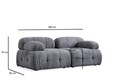 Coltar, Atelier del Sofa, 560ARE1258, Cadru: Lemn de fag/PAL, Gri