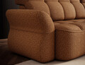 Coltar extensibil dreapta 3 locuri ELTAP, Beneth, 301x185x115 cm, lemn/poliester, mustar