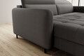 Coltar extensibil stanga 3 locuri ELTAP, LT-06MAN, Gomsi, 228x165x100 cm, lemn/poliester, gri inchis