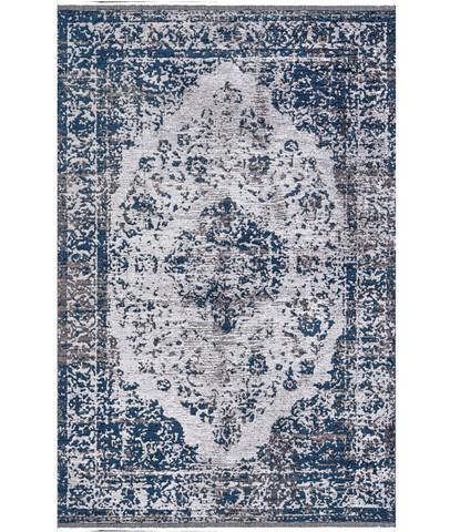 Covor, 24010a , 190x290 cm, 100% poliester/chenila, albastru navy