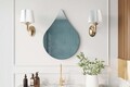 Oglinda decorativa, Siam, Damla, 50x70x2.2 cm, Negru