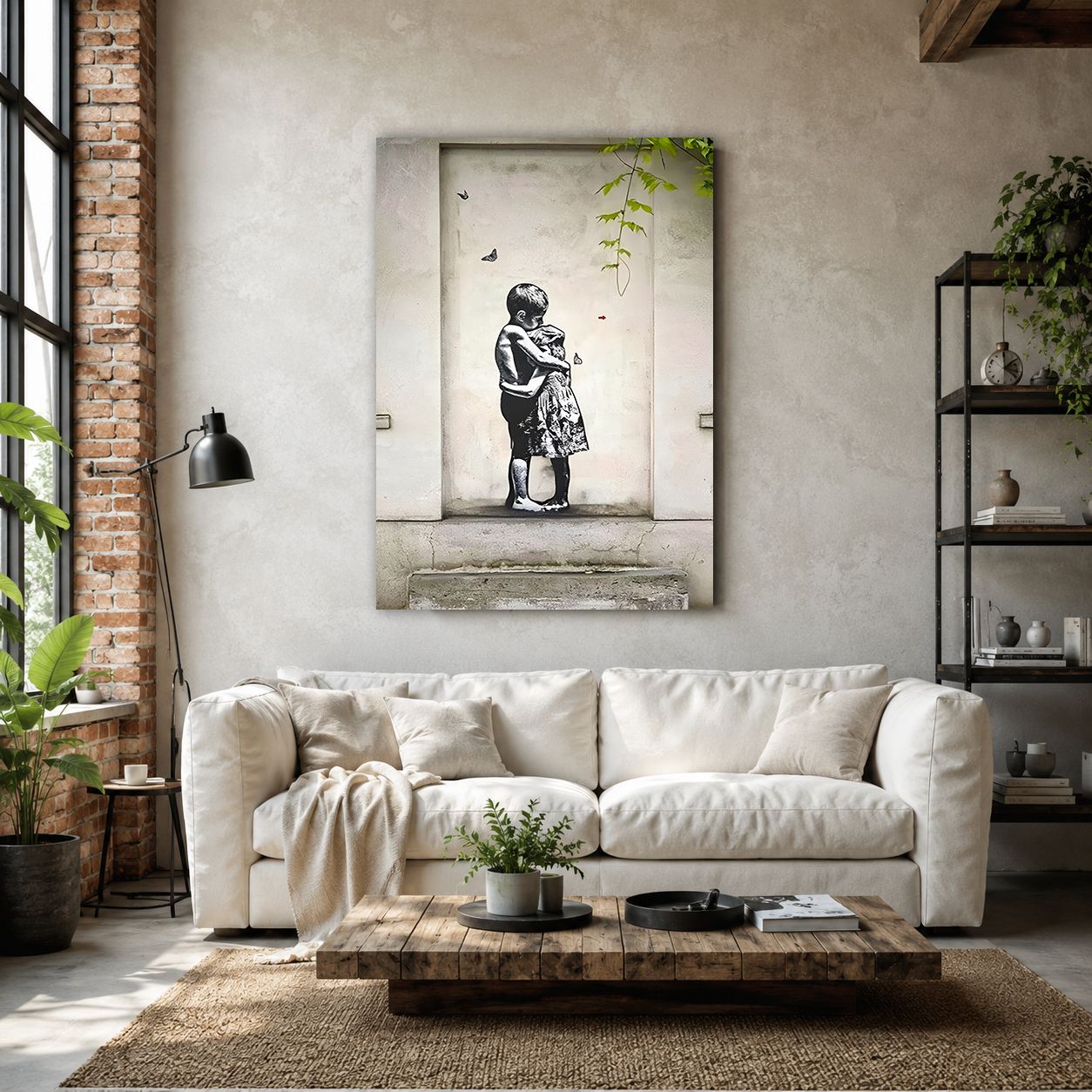 Tablou decorativ, KNV12052, Canvas, Cadru: 100% lemn (grosime: 3 cm), Multicolor
