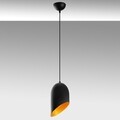 Lustra, Kesik - 6161, Opviq, 12 x 121 cm, 1 x E27, 40W, negru/auriu