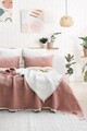 Set cuvertura de pat dubla 3 piese, Alda - Dusty Rose, Şaheser, 70% bumbac/30% poliester