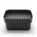 Bol de spalat cu tava de picurare, Brabantia, SinkSide, 37.4x34.4x16.1 cm, plastic, gri inchis