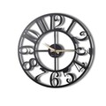 Ceas de perete, Circle, Metal, Dimensiune: 50 x 50 cm, Negru