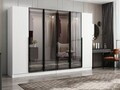 Dulap pentru haine, Hanah Home, Nisa, 270x210x52 cm, Alb