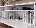 Comoda TV ADRK, Femur, 200x41x40 cm, PAL laminat, alb