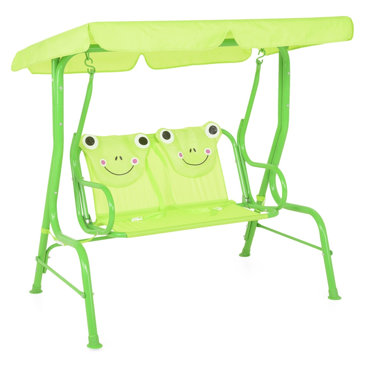 Leagan pentru copii, Frog, 115 x 75 x 110 cm, verde - imagine 4