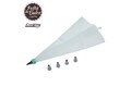 Set pentru ornarea prajiturilor by Simona Pope, 6 piese, Heinner Home, inox/plastic, alb/turcoaz