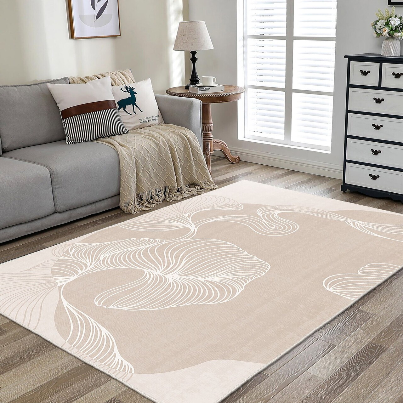 Covor, Infkece19, 80x150 cm, Crem — imaginea 2