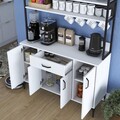 Dulap multifunctional, Rani, JE130, 120x183.6x40 cm, PAL, Alb
