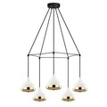 Lustra, Opviq, 892OPV1761, Metal, Alb / Negru / Auriu