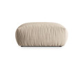 Taburet, Chris-184, Micadoni Home, 100x100x43 cm, catifea, ecru