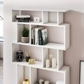 Corp biblioteca, Minima, Piramide Wide , 90x160x22 cm, Alb