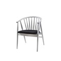 Scaun, Fairfax, Albero50, 55x77x47 cm, Lemn de fag , Alb/Negru