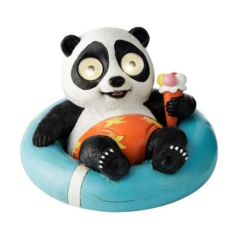 Lampa solara de gradina Panda, Lumineo, H9.5 cm, multicolor