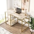 Birou, Locelso, VG23, 120 x 75 x 60 cm, pal melaminat/metal, multicolor