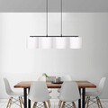 Lustra, Opviq, 892OPV1504, Metal, Alb/Negru