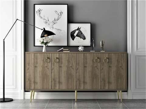 Consola, Olivia, Drop, 140x75x40 cm, PAL, Nuc mezoni.ro