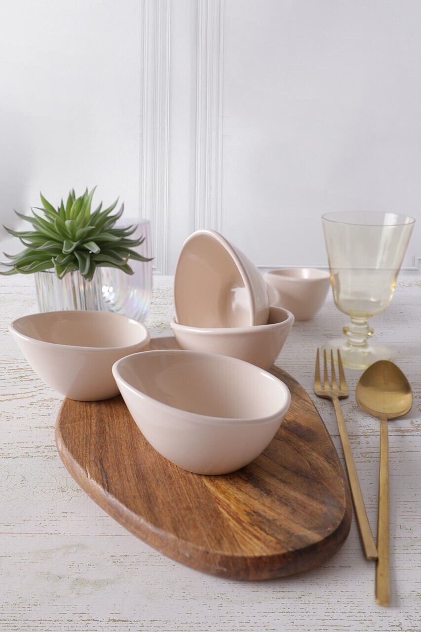Set boluri pentru sos, Hermia, 275KRM2675, Ø 10 cm, 6 piese, Crem — imaginea 3