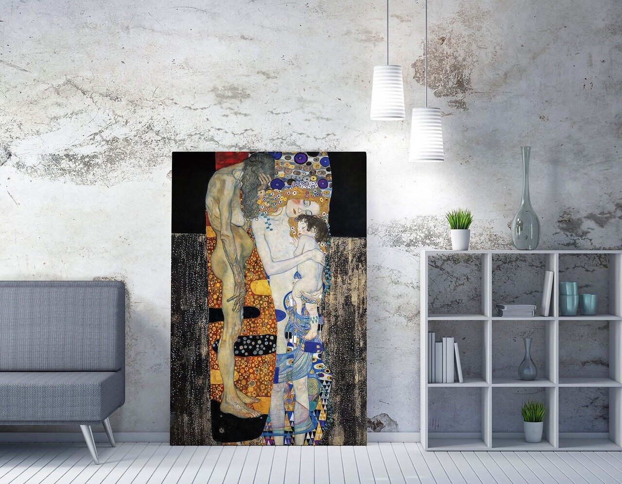Tablou decorativ, WY158, Canvas, Canvas imprimat, Multicolor — imaginea 2
