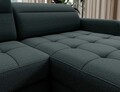 Coltar extensibil dreapta 4 locuri ELTAP, RT-38MAN, Berrto, 306x165x100 cm, lemn/poliester, verde inchis