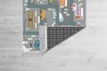 Covor, ELS586, 80x150 cm, Catifea, Multicolor
