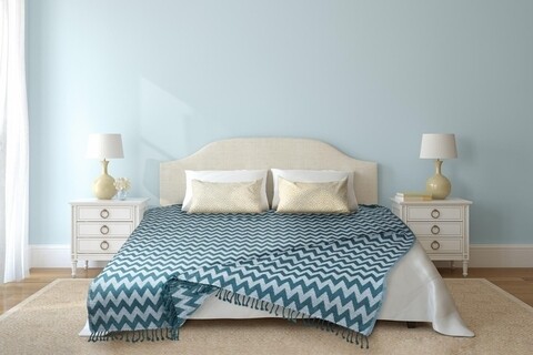 Cuvertura Pled Stripes, Heinner, 200x220 cm, 75% bumbac si 25% poliester, turcoaz