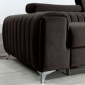 Coltar extensibil dreapta 3 locuri ELTAP, RT-97RIV, Grayson, 278x205x92 cm, lemn/poliester, gri inchis