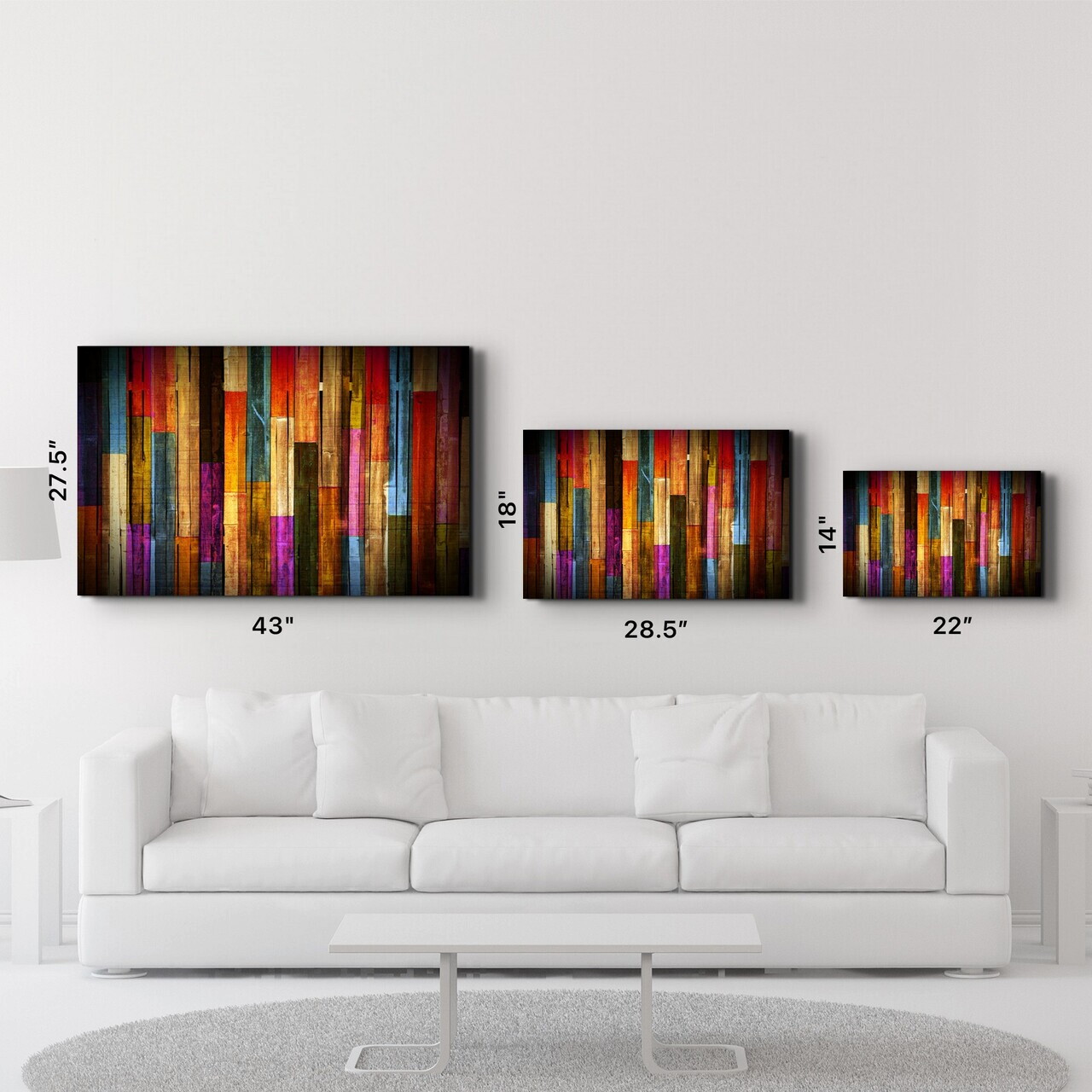 Tablou decorativ, OGLS-1099, Dimensiuni: 46 x 72 cm, Multicolor — imaginea 6