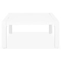 Set coltar si masuta pentru gradina/terasa Matzo, aluminiu, alb/gri