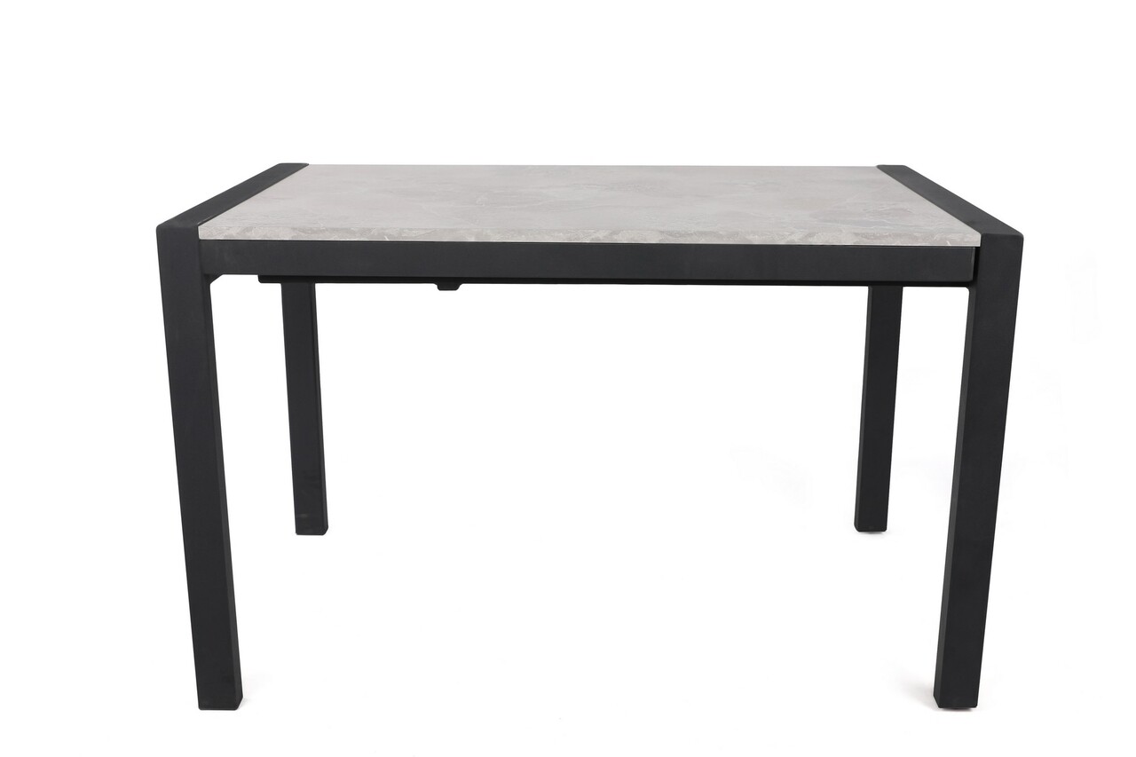 Masa de sufragerie extensibila, Nmobb, Silva, 120x75x74 cm, PAL, Nurca / negru - 1 | YEO