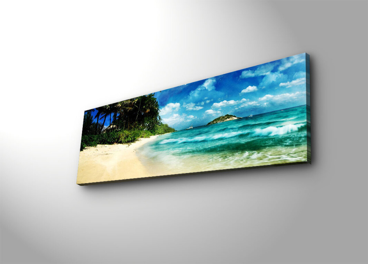 Tablou decorativ cu lumina LED, 3090DACT-69, 30 x 90 cm, Multicolor - view 2