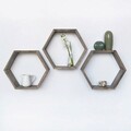 Raft de perete, Evila Originals, HEX001, 40x40x10 cm, Maro
