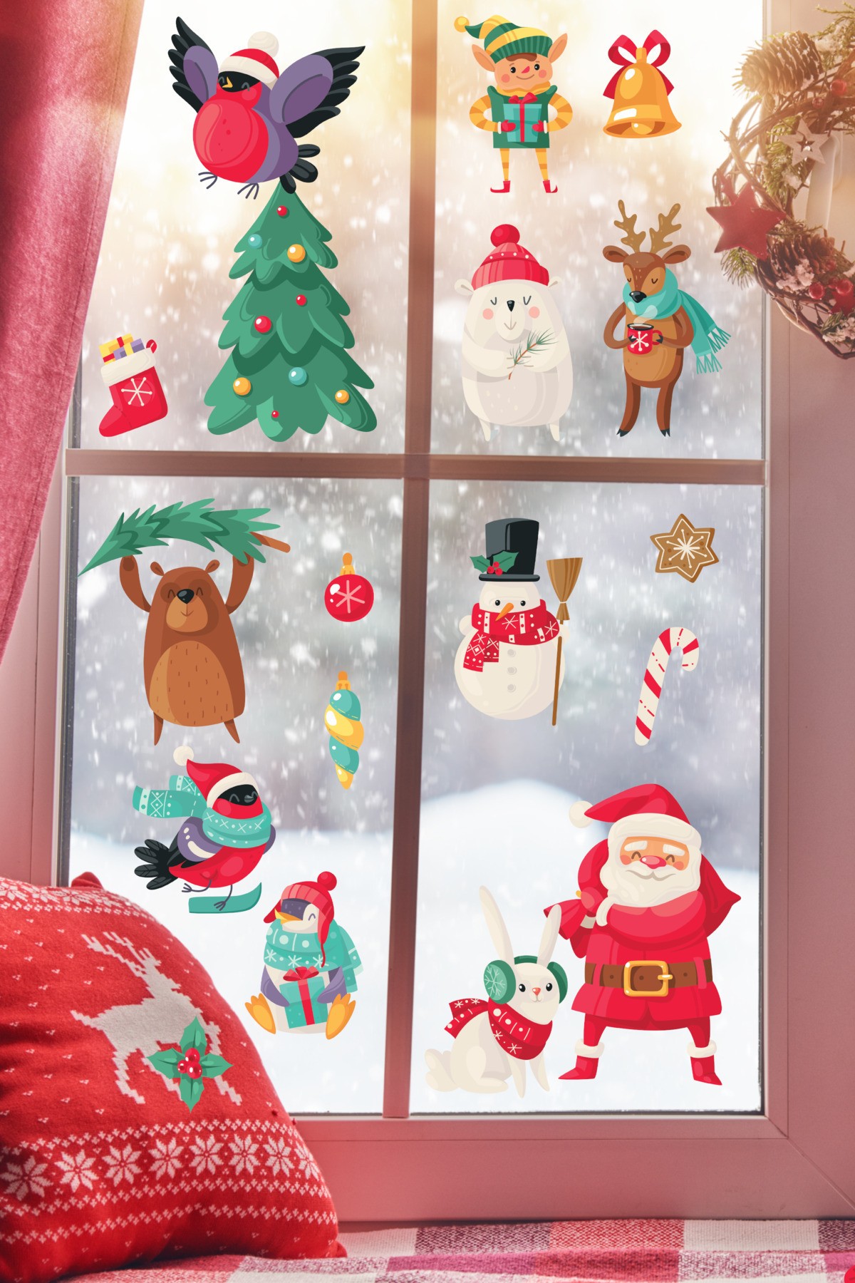 Sticker decorativ, 409016, Dimensiune: 40 x 100 cm, Multicolor