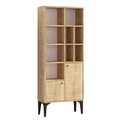Biblioteca, Emerald, Castor 393MRD1233, 60 x 175 x 30 cm, pal melaminat, stejar