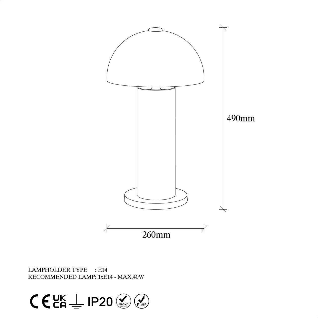 Lampa de masa, Fulgor, 942FLG1847, Metal, Auriu